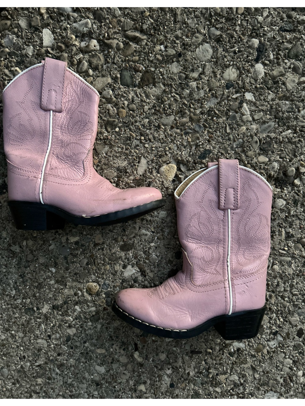 Mastersons Boot Co. Pink Cowboy Boots Size Toddler Size 8.5 Leather